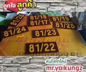 สนใจป้ายบ้านเลขที่   📟 ไลน mr.yaikungz 📞 0851003160