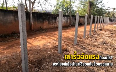 เสารั้วอัดแรงคืออะไร ประโยชน์เมื่อนำมาใช้ร่วมกับรั้วลวดหนาม