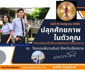 หัวข้อ “ ปลุกศักยภาพในตัวคุณ ”