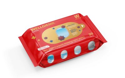 WELLGIENIC ทิชชู่เปียกป้องกันเชื้อโรค กระดาษทิชชู่เปียกฆ่าเชื้อ